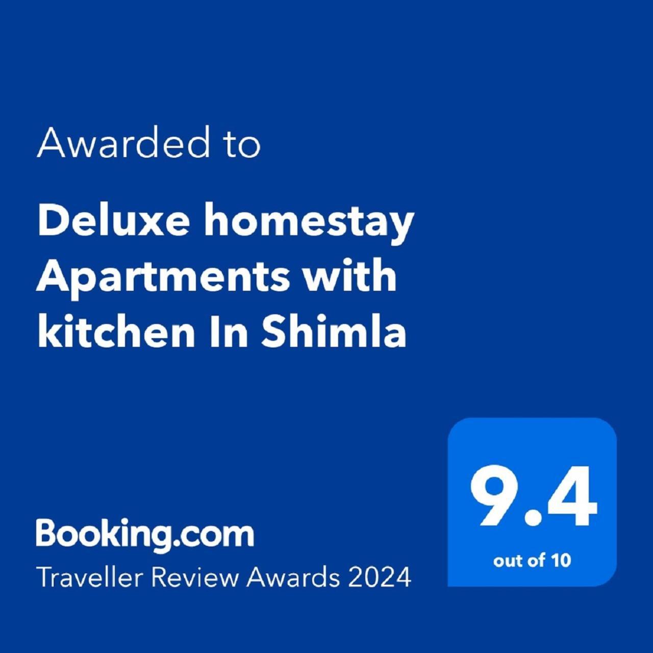 Deluxe Homestay Apartments With Kitchen In 심라 외부 사진